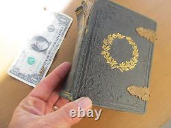 COMPLETELY FULL Antique CIVIL WAR & VICTORIAN CdeV Photo Album, Carte de Visite