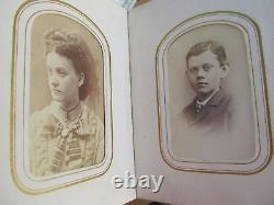 COMPLETELY FULL Antique CIVIL WAR & VICTORIAN CdeV Photo Album, Carte de Visite