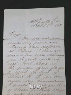 CONFEDERATE CIVIL WAR LETTER Andrew Jackson Grandson, 1st TENNESSEE ARTILLERY