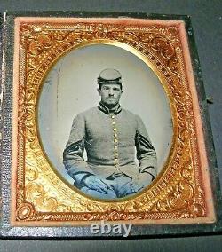 CONFEDERATE MELAINOTYPE (Tintype) WHITE HALL GUARD, Co. H, 56th VIRGINIA INF