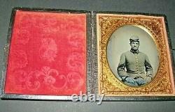 CONFEDERATE MELAINOTYPE (Tintype) WHITE HALL GUARD, Co. H, 56th VIRGINIA INF