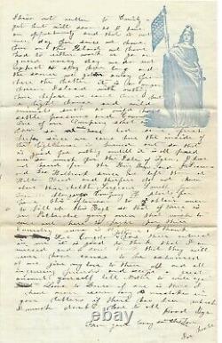 CT 7th Civil War Soldier Writes Fremont Removed, North Driving Rebels-2 Letters