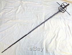 C. 1620-50 Antique (relic) Rapier English CIVIL War Thames River Excavated Sword