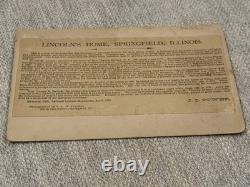 Cabinet Card of Abraham Lincoln's Home In Springfield Illinois Lincoln