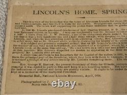Cabinet Card of Abraham Lincoln's Home In Springfield Illinois Lincoln