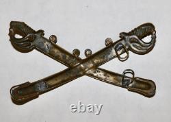 Calvary crossed sabers insigna civil war vintage SEE DESCRIPTION