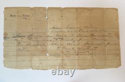 Camp Jackson, SC, confederate document, Watkin Creek, April 25, 1864, Civil War