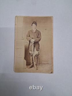 Carte de Visite of armed cavalry soldier