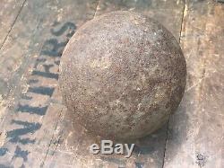 Cast Iron Cannon Ball 2.75Kgs 28cm Circumference English Civil War 1640 Military
