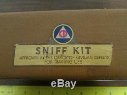 Civil Defense Sniff Kit Cold War Collectible Inert Samples War Gases