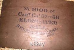Civil War 1862 Selma Arsenal Ammunition crate with lidspectacular condition
