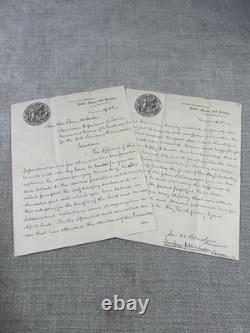 Civil War 1864 Letter U. S. Sanitary Commission Labor & Revenue -Two Page Doc