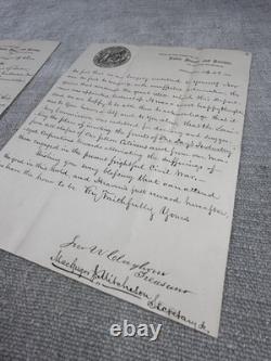 Civil War 1864 Letter U. S. Sanitary Commission Labor & Revenue -Two Page Doc