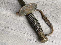 Civil War 19th Century Antique Sword with Scabbard