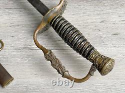 Civil War 19th Century Antique Sword with Scabbard