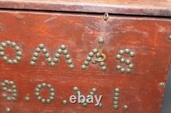 Civil War 89th O. V. I. Soldier's Camp Chest Box ID'd Wm Thomas