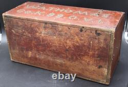 Civil War 89th O. V. I. Soldier's Camp Chest Box ID'd Wm Thomas