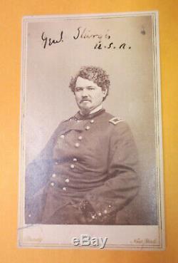 Civil War AUTOGRAPHED Matthew Brady image Union Gen. Samuel Sturgis