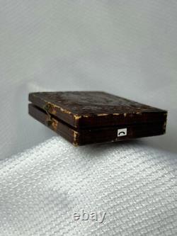 Civil War Ambrotype Portrait Confederate Rebel Solider In Leather Case