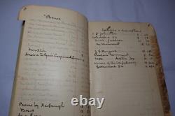 Civil War Antique Handwritten Notes Information Unique Historical Notebook