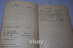 Civil War Antique Handwritten Notes Information Unique Historical Notebook