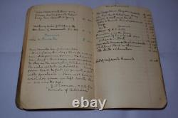 Civil War Antique Handwritten Notes Information Unique Historical Notebook