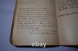 Civil War Antique Handwritten Notes Information Unique Historical Notebook