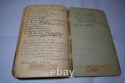 Civil War Antique Handwritten Notes Information Unique Historical Notebook