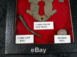 Civil War Artifacts Charleston SC Button, Musket Ball, Nail, Chest Key Hole, etc