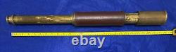 Civil War Artillerist Telescope 2 Draw With Sunshade Field Glass. 3' Expanded Lens