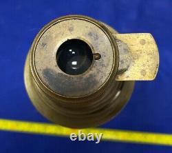 Civil War Artillerist Telescope 2 Draw With Sunshade Field Glass. 3' Expanded Lens