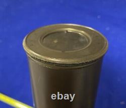 Civil War Artillerist Telescope 2 Draw With Sunshade Field Glass. 3' Expanded Lens