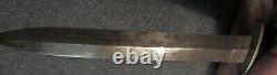 Civil War BOOT KNIFE Blade Etched Virtue, Liberty, & Independence