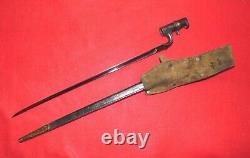 Civil War British. 577 Enfield Pattern Musket Bayonet withScabbard & Frog