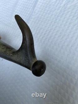 Civil War' Bronze NAUTICAL BOAT HOOK FOR GRABBING CLEAT LINES 7 LONG