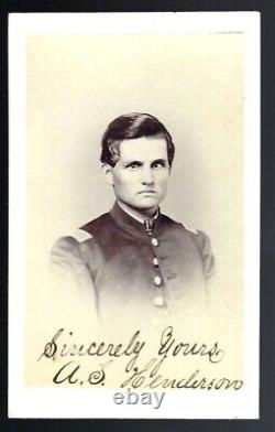 Civil War CDV Alfred S Henderson 8th Wisconsin Vols EagleRegiment, 3rds USCT