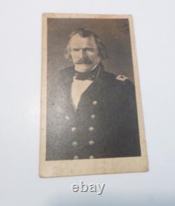 Civil War CDV Confederate General Albert Sydney Johnston- Baltimore Backmark