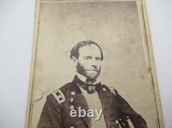 Civil War CDV Major General William T Sherman as Major General in Tennessee Rare