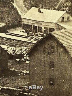 Civil War CDV Maryland Railroad Town