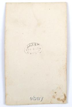 Civil War CDV Photo Union Officer Soldier By Hallett Bowery New York