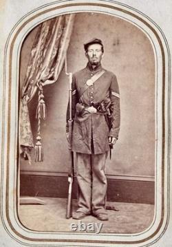 Civil War CDV Tintype Photo Album Maine Union Soldier William Sherman Tom Thumb