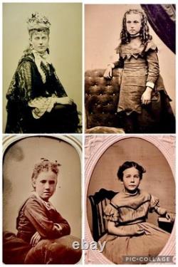 Civil War CDV Tintype Photo Album Maine Union Soldier William Sherman Tom Thumb