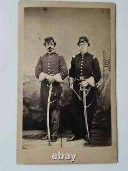 Civil War CDV Two Armed, Identified Brothers Port Hudson, LA