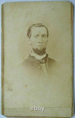 Civil War CDV Unidentified Officer Soldier (9th Cavalry 121 Indiana)