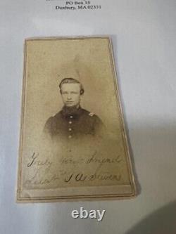 Civil War CDV Union Capt John C Stevens 46th Illinois, DOW Shiloh