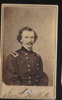 Civil War CDV Union General Joseph Bartlett Great Period Inscription