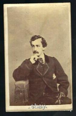 Civil War CDV of John Wilkes Booth b