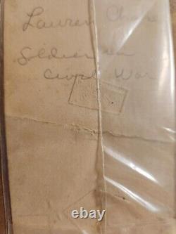 Civil War CDV of an armed Lauren M. Chase of Haverhill, MA. Joined 4th MA Cav