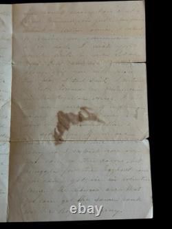 Civil War Capt Dawson 8th PA Reserves Letter Pass Strap Fredericksburg insignia