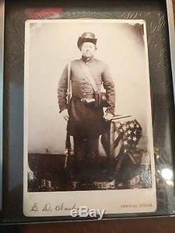 Civil War Collection Of Photos CDV's Tintypes Ambrotypes Buttons And Buckle